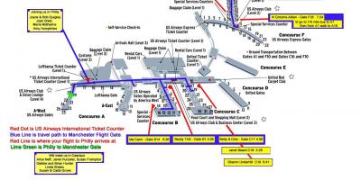 हवाई अड्डे के नक्शे फिलाडेल्फिया