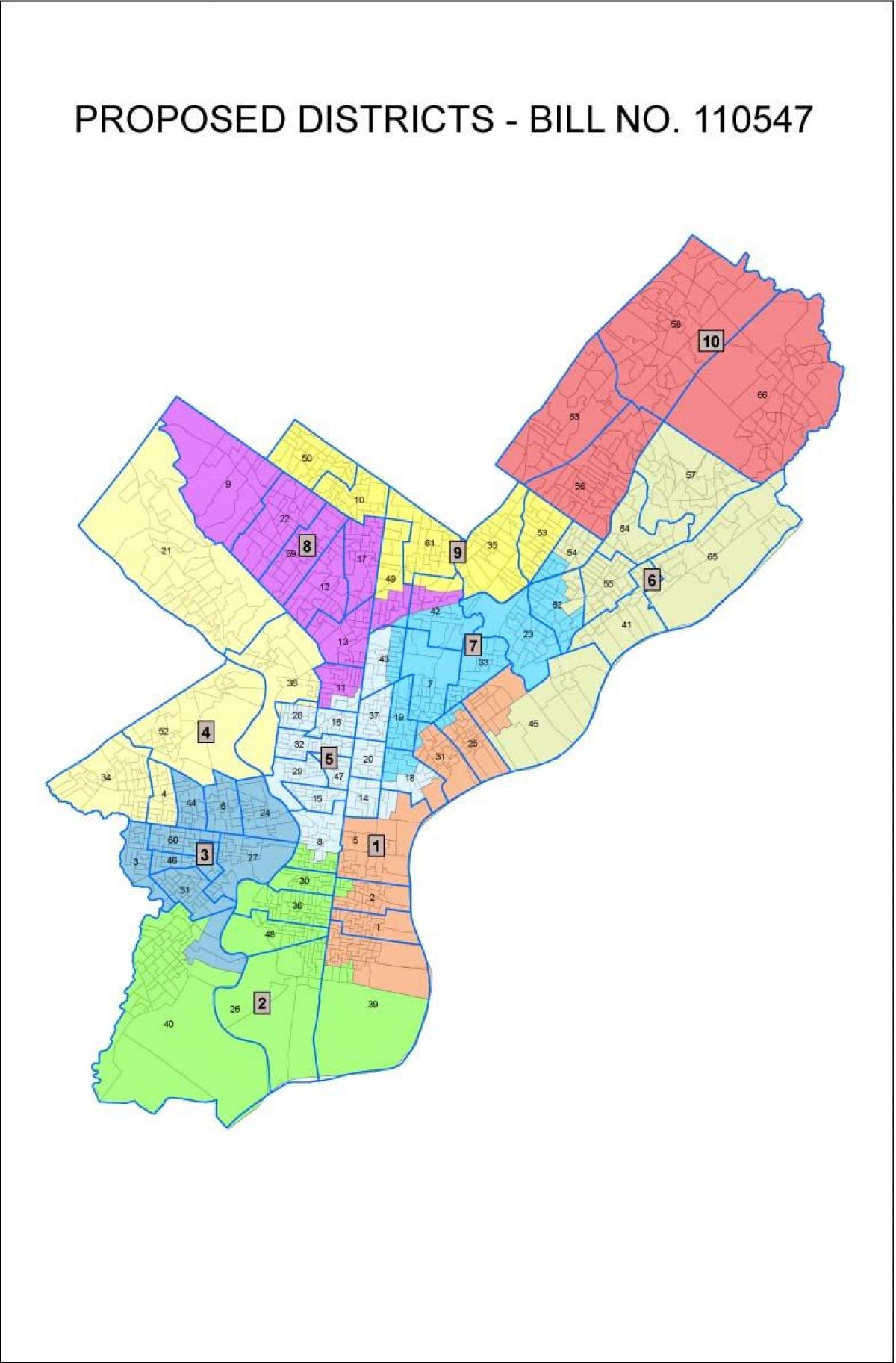 फिलाडेल्फिया शहर के नक्शे