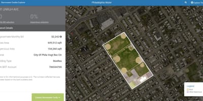 नक्शे के फिलाडेल्फिया stormwater 