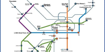 Septa फिली नक्शा